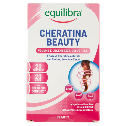 Equilibra Cheratina Beauty Volume E Lucentezza 20 Compresse