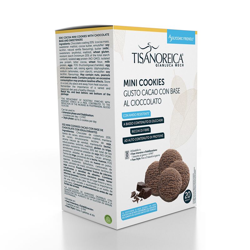 MINI COOKIES CACAO GLYCEM 250G