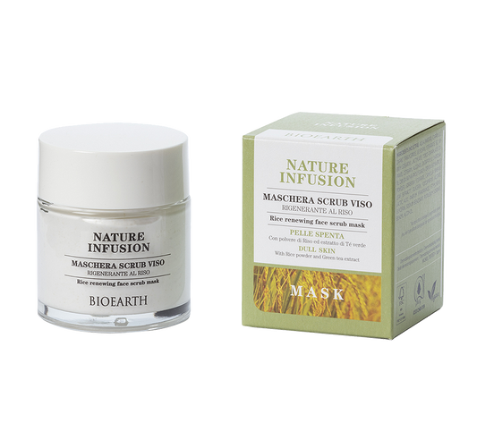 Bioearth Maschera Scrub Viso Riso 100ml