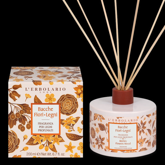 L'Erbolario Fragranza Per Legni Profumati Bacche Fiori Legni 200ml