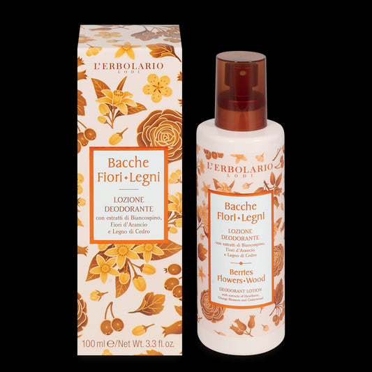 L'Erbolario Bacche Fiori Legni Lozione Deodorante Corpo 100ml