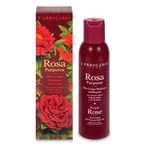 L'Erbolario Olio Corpo Multiuso Setificante Rosa Purpurea 125ml