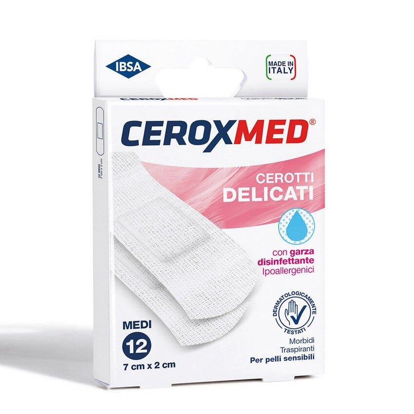 Ibsa Ceroxmed Cerotti Delicati Medi 12 Pezzi