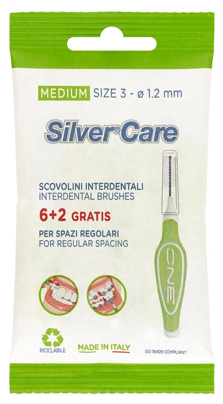Silvercare Scovolino Interdentale Medio 8 Pezzi