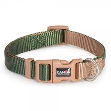 Camon Collare Regolabile Double Premium Verde/Ecru Per Cani Cuccioli 20x360cm/480mm
