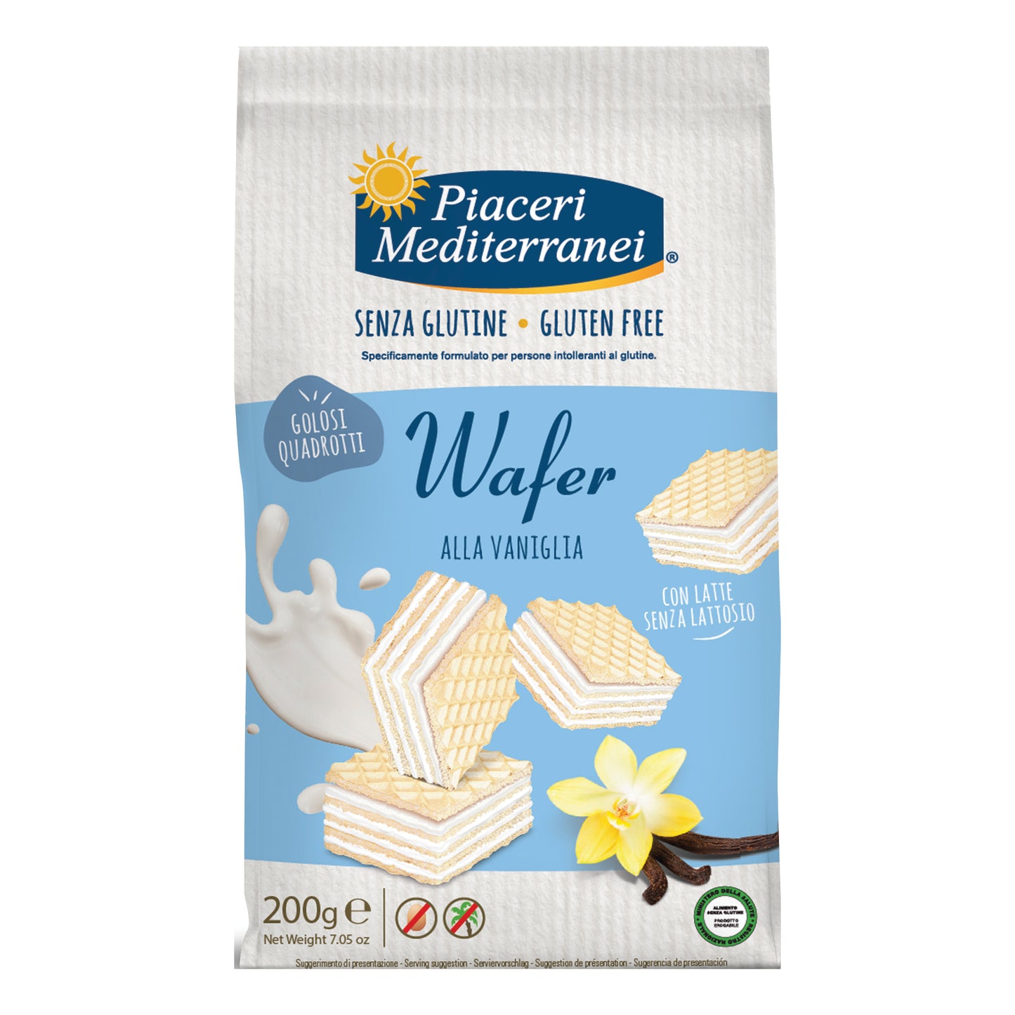 PIACERI MEDITERRANEI Wafer Vaniglia 200g