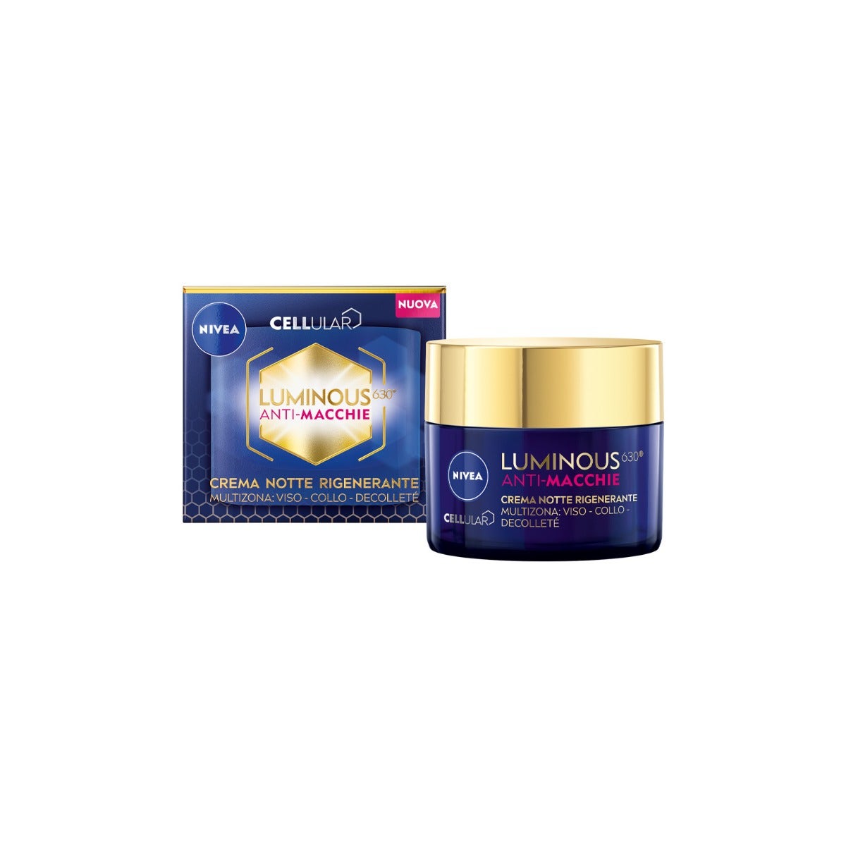 Nivea Cellular Luminous630 Anti-Macchie Crema Notte Rigenerante Viso 50ml