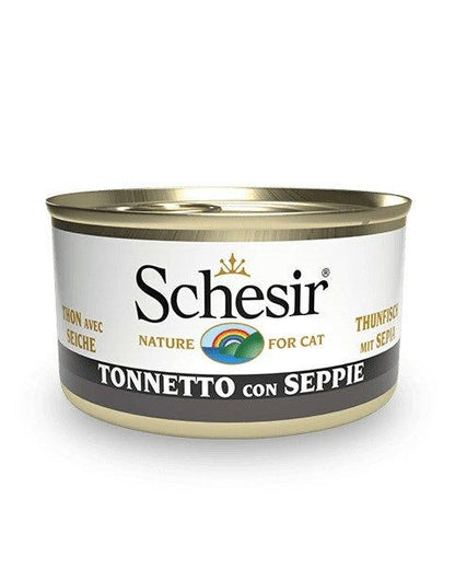 Schesir Tonnetto Con Seppie Cibo Umido Gatti Adulti Lattina 85g
