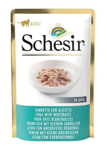 Schesir Tonnetto Con Alicette In Jelly Cibo Umido Gatti Adulti Bustina 85g