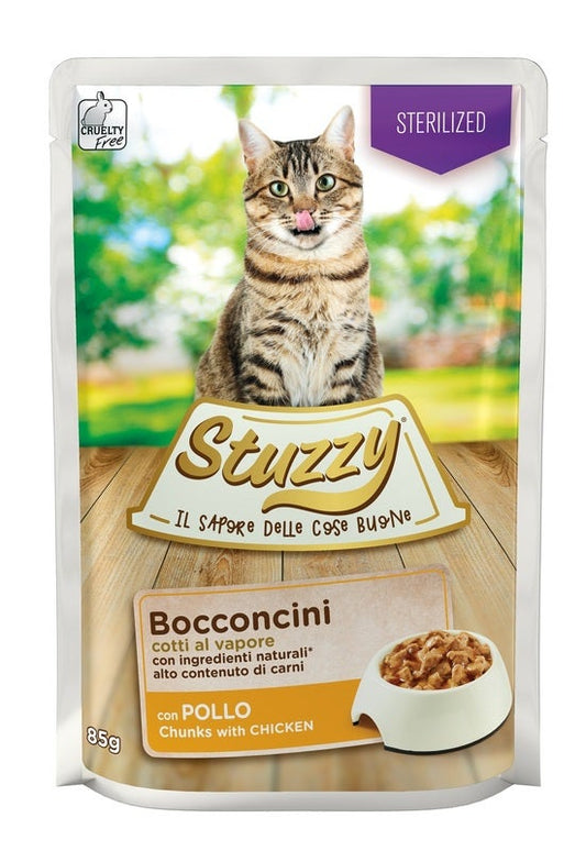 Stuzzy Sterilized Bocconcini Con Pollo Gatti Adulti Bustina 85g