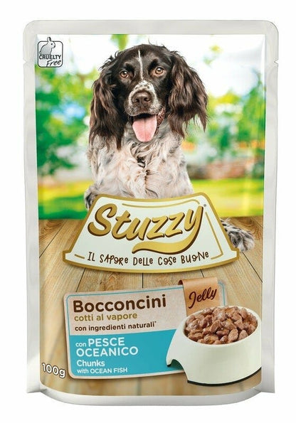 Stuzzy Bocconcini Jelly Con Pesce Oceanico Per Cani Adulti Bustina 100g