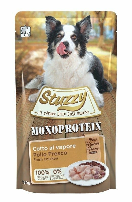 Stuzzy Monoprotein Bocconcini Con Pollo Cibo Umido Cani Adulti Bustina 150g
