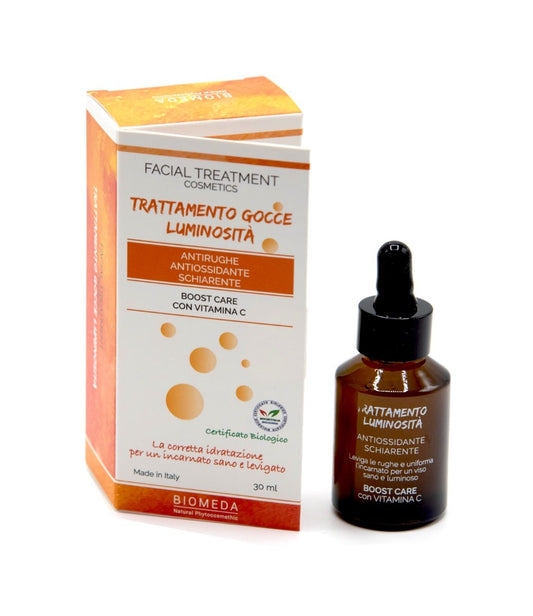 Biomeda Trattamento Gocce LuminositÀ Siero Viso Antirughe E Antiossidante 30ml