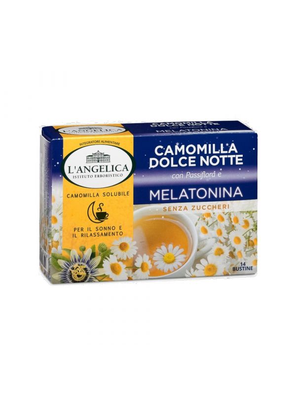L'ANGELICA TISANA CAMOMILLA E MELATONINA 14 BUSTINE SOLUBILI