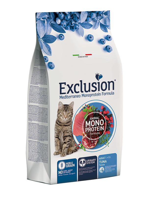 Exclusion Mediterraneo Monoprotein Noble Grain Crocchette Tonno Per Gatti Adulti Sacco 300g