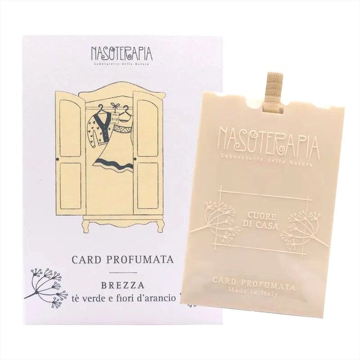 Nasoterapia Brezza TÈ Verde E Fiori D'Arancio Card Profumata 1 Pezzo