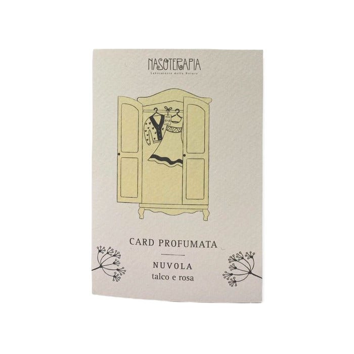 Nasoterapia Nuvola Card Profumata Talco E Rosa 1 Pezzo