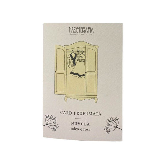 Nasoterapia Nuvola Card Profumata Talco E Rosa 1 Pezzo