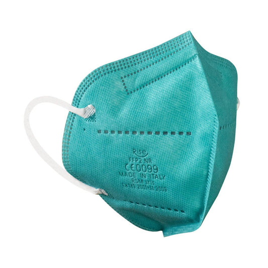 Mascherina FFP2 Rise Adulto Smeraldo 1 Pezzo