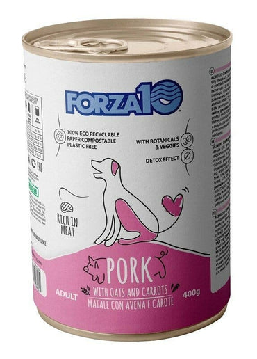 Forza10 Adult Maintenance Cibo Umido Con Maiale/Avena/Carote Cani Adulti Barattolo 400g