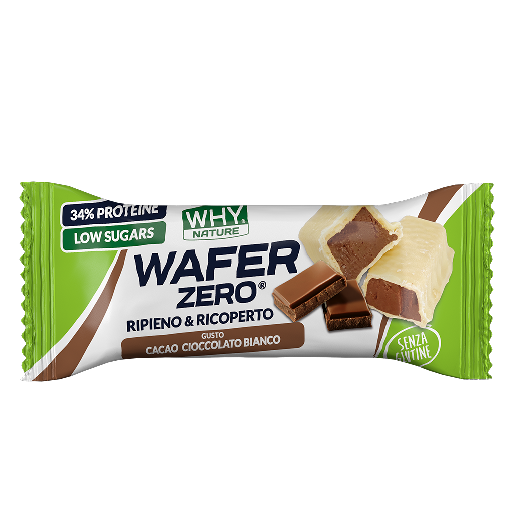 Whynature Wafer Zero Gusto Cacao Cioccolato Bianco 35g