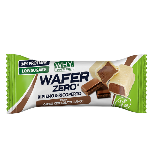 Whynature Wafer Zero Gusto Cacao Cioccolato Bianco 35g