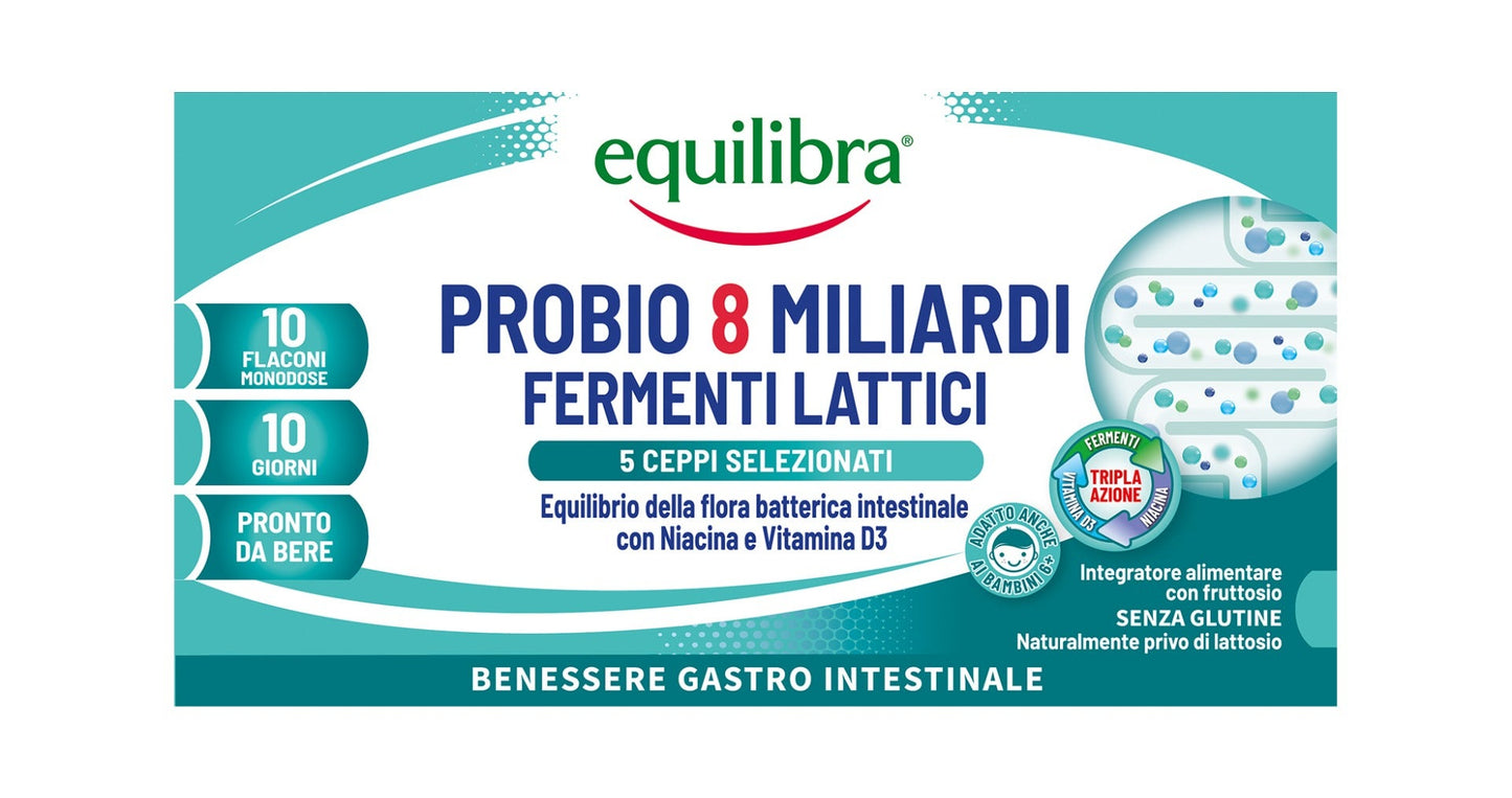 Equilibra Probio 8 Miliardi 10 Flaconcini