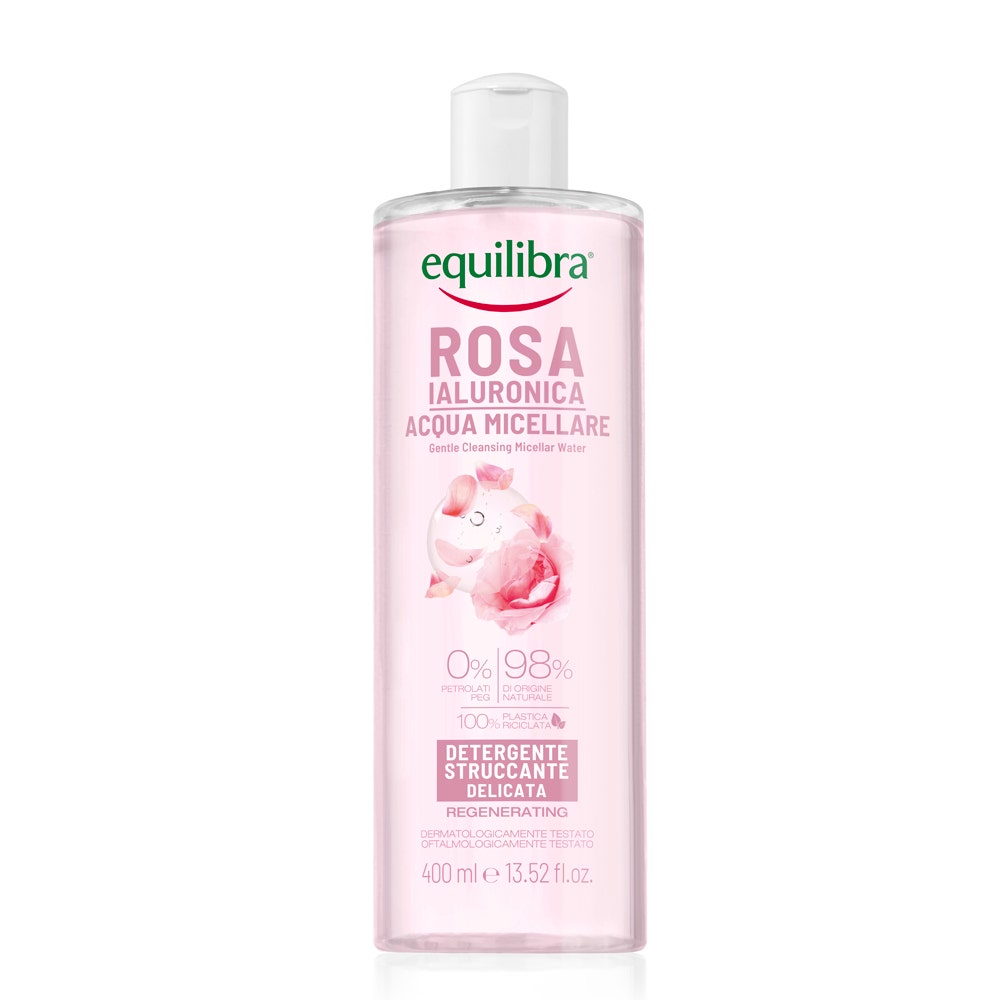 Equilibra Rosa Ialuronica Acqua Micellare Detergente/Struccante Delicata 400ml