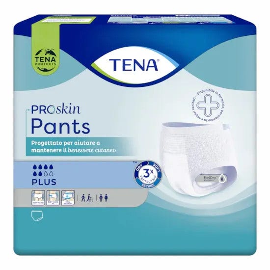 TENA PANTS Plus Pannolone XS 14pz