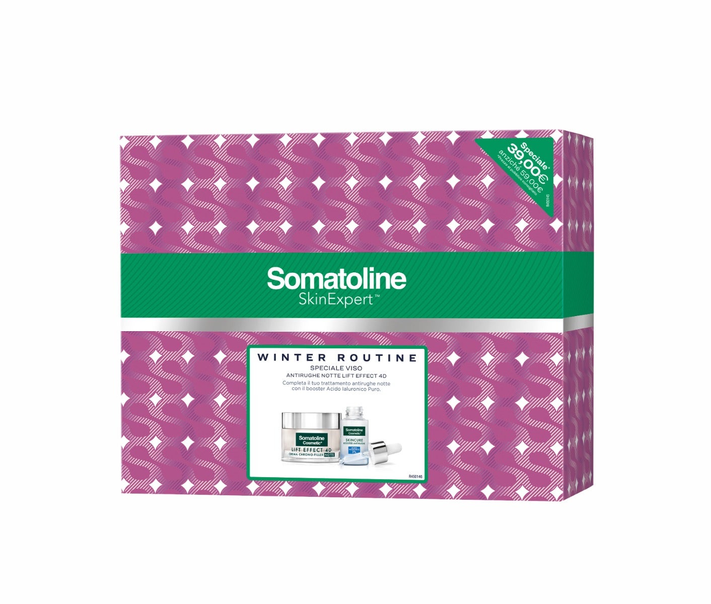 Somatoline Routine Intensiva Antirughe Crema Notte 50ml + Mini Booster Acido Ialuronico 10ml