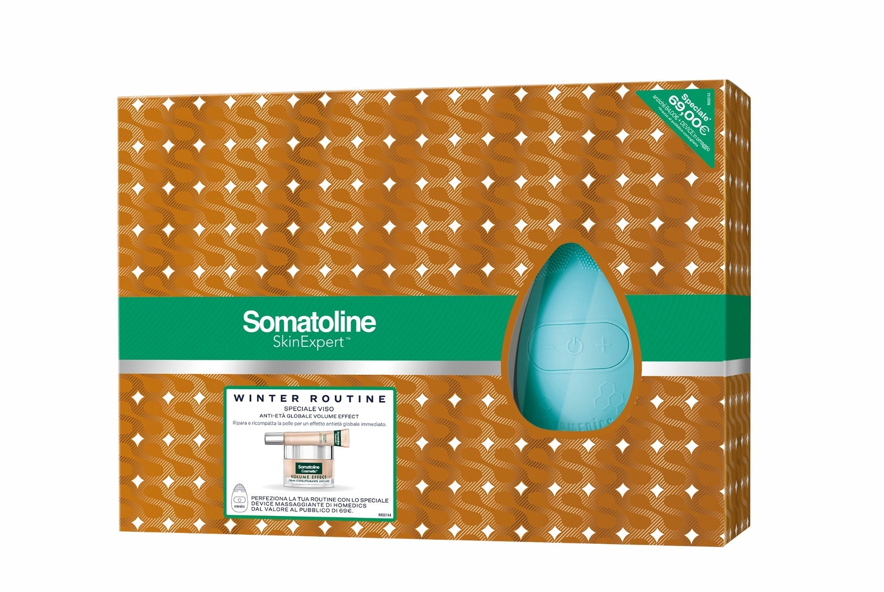 Somatoline Winter Routine Volume Effect Crema Giorno 50ml + Contorno Occhi/Labbra 15ml + Honeycomb Blossom Homedics