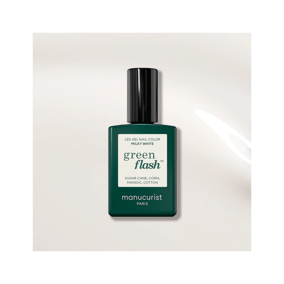 Manucurist Green Flash Smalto Semipermanente Milky White 15ml