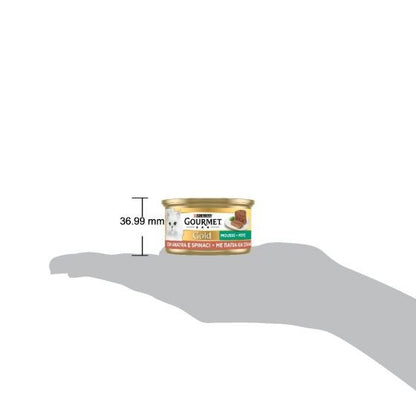 Purina Gourmet Gold Mousse Con Anatra E Spinaci Per Gatti Lattina 85g