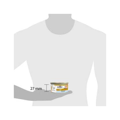 Purina Gourmet Gold Mousse Con Pesce Dell'Oceano Per Gatti Lattina 85g