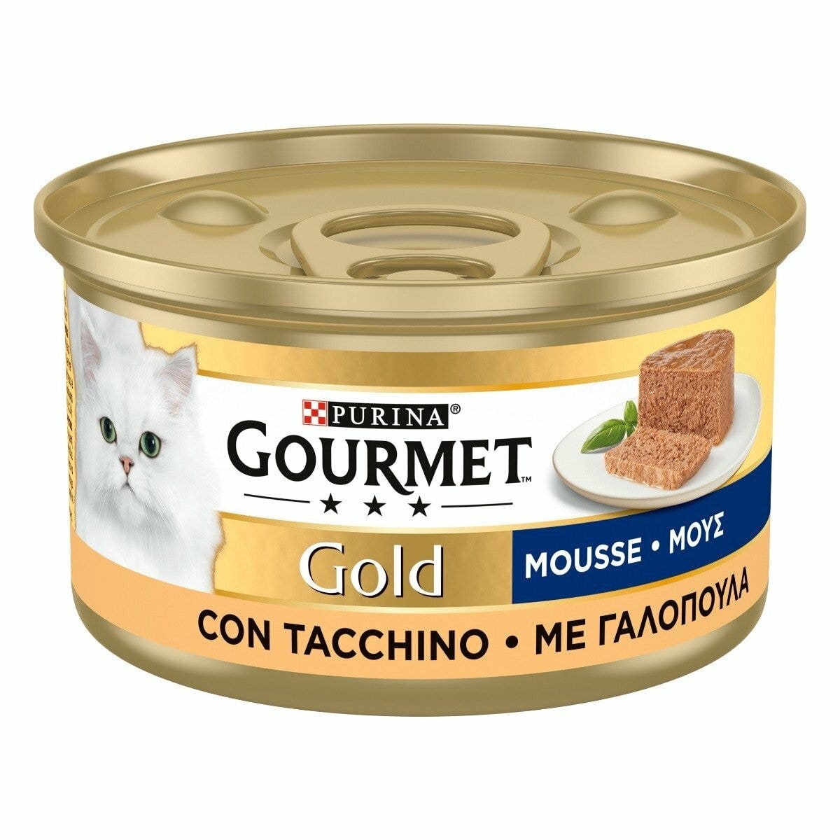 GOURMET Gold Gatto Mousse con Tacchino 85g