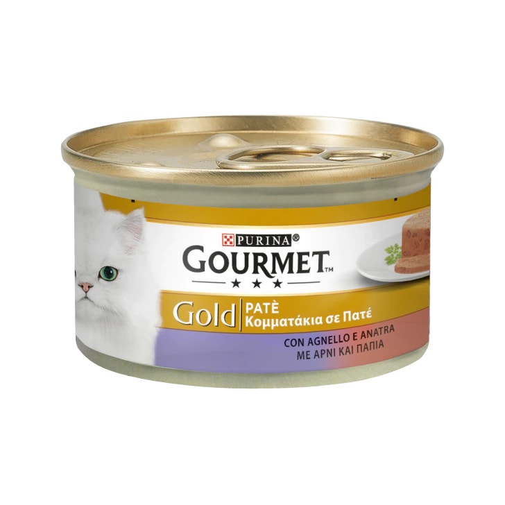 Purina Gourmet Gold PatÈ Con Agnello E Anatra Per Gatti Lattina 85g