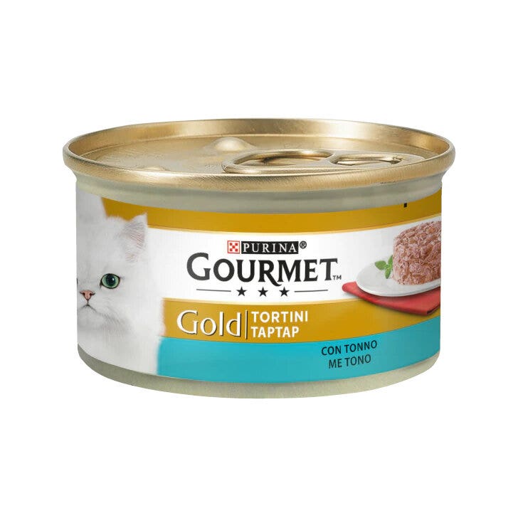 Purina Gourmet Gold Tortini Con Tonno Per Gatti Lattina 85g