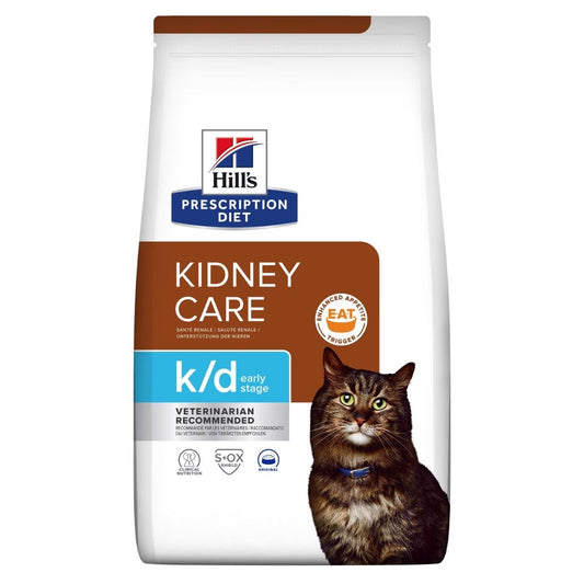 Hill's Prescription Diet K/D Kidney Care Early Stage Crocchette Per Gatti Sacco 1,5kg