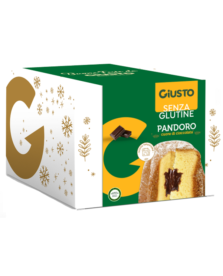 GIUSTO SENZA GLUTINE PANDORO CUORE DI CACAO 360 GRAMMI