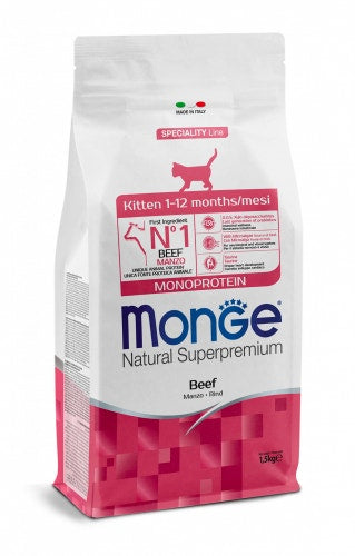 Monge Natural Superpremium Kitten Monoprotein Cibo Secco Per Gatti Sacco 400g