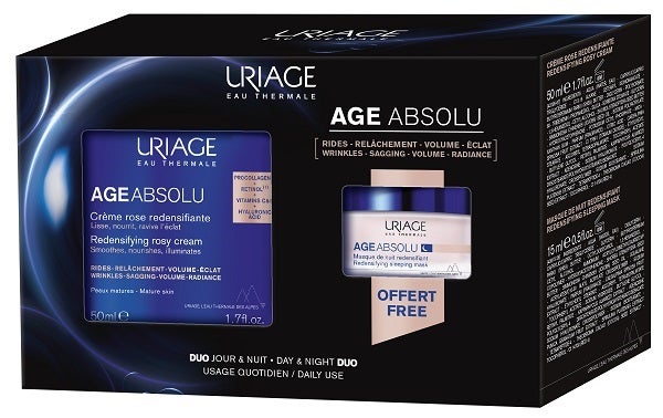 Uriage Cofanetto Age Absolue Crema 50ml + Maschera Notte 15ml