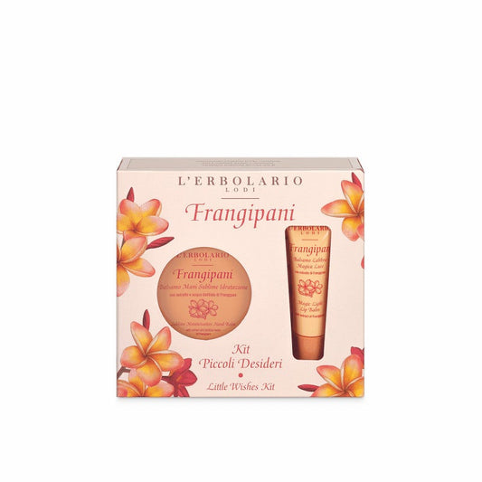 L'Erbolario Cofanetto Frangipani Balsamo Labbra 10ml + Balsamo Mani  40ml