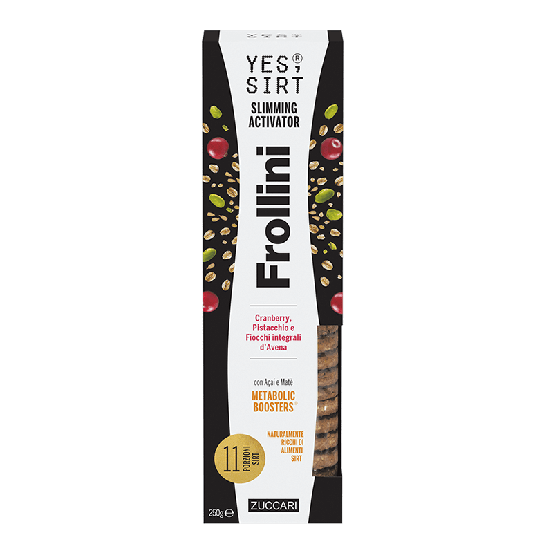 Yes Sirt Frollini Cranberry Pistacchio E  Fiocchi Integrali d&rsquo;Avena 250g