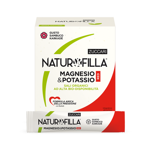 Naturofilla Magnesio E Potassio Red Gusto Sambuco E KarkadÈ 28 Stick