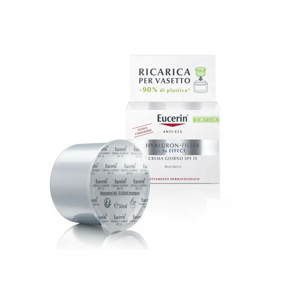 Eucerin Crema Hyaluron Filler Giorno SPF15 Ricarica 50ml