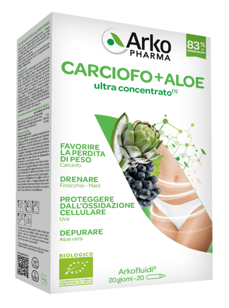 Arkofluidi Carciofo Aloe Vera Bio 20 Flaconcini