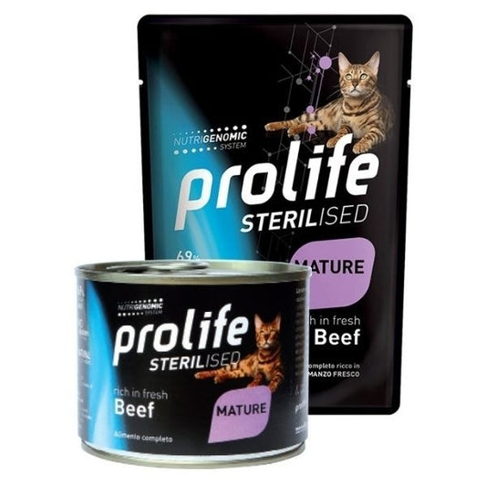 PROLIFE CAT STER AD/M BEEF 85G