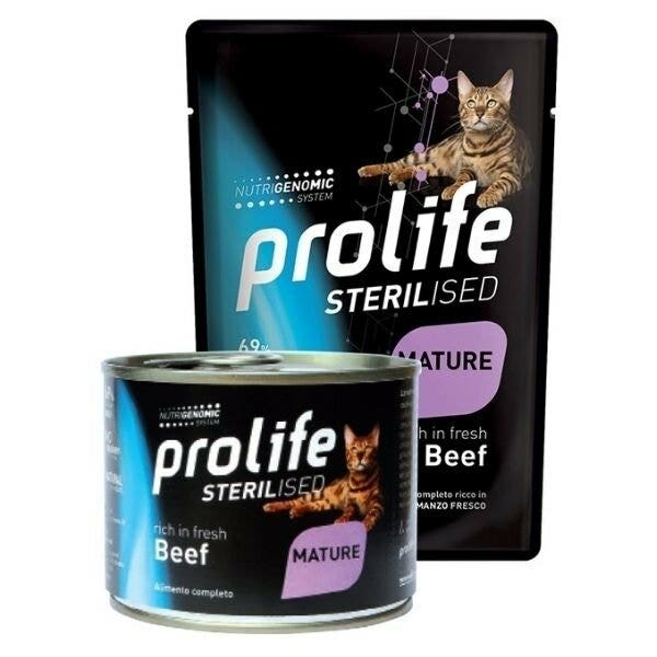 PROLIFE CAT STER AD/M BEEF 85G