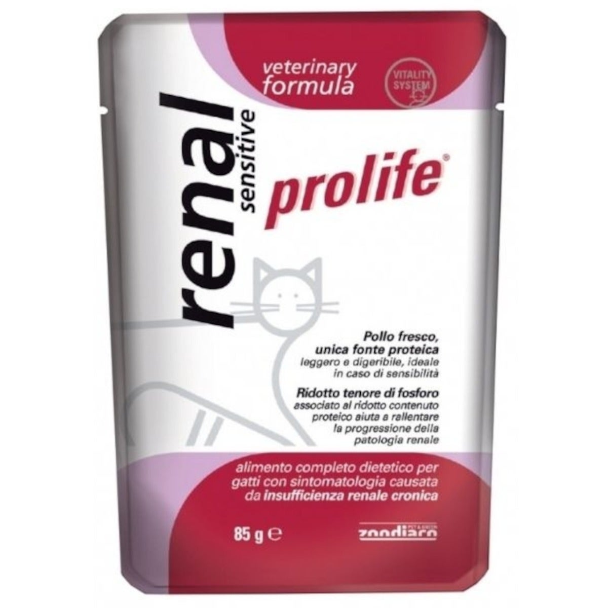 Prolife Veterinary Formula Renal Sensitive Cibo Umido Per Gatti Bustina 85g