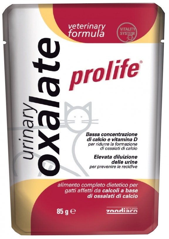 Prolife Cat Vet Urinary Oxalate Cibo Umido Per Gatti Adulti Bustina 85g
